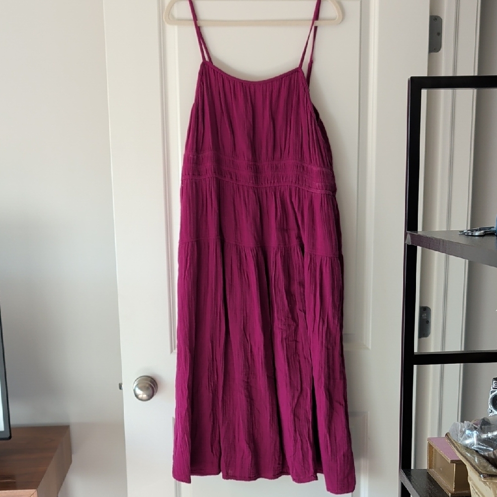 Old Navy Fuchsia Maxi Dress
